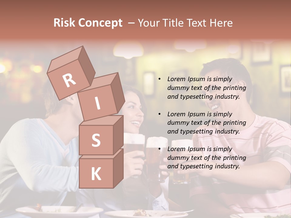 Foam Pub Drink PowerPoint Template