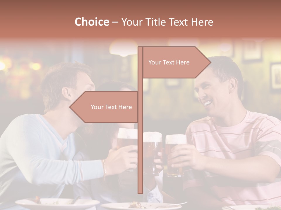 Foam Pub Drink PowerPoint Template