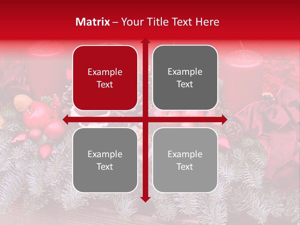 Christmastide Nicholas Candle PowerPoint Template