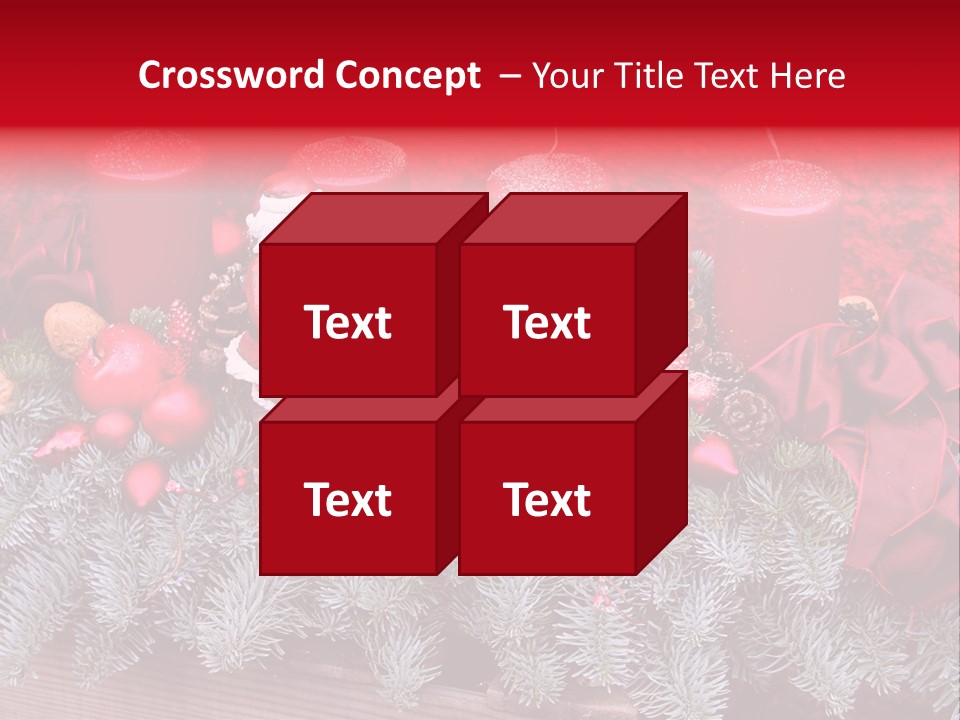 Christmastide Nicholas Candle PowerPoint Template