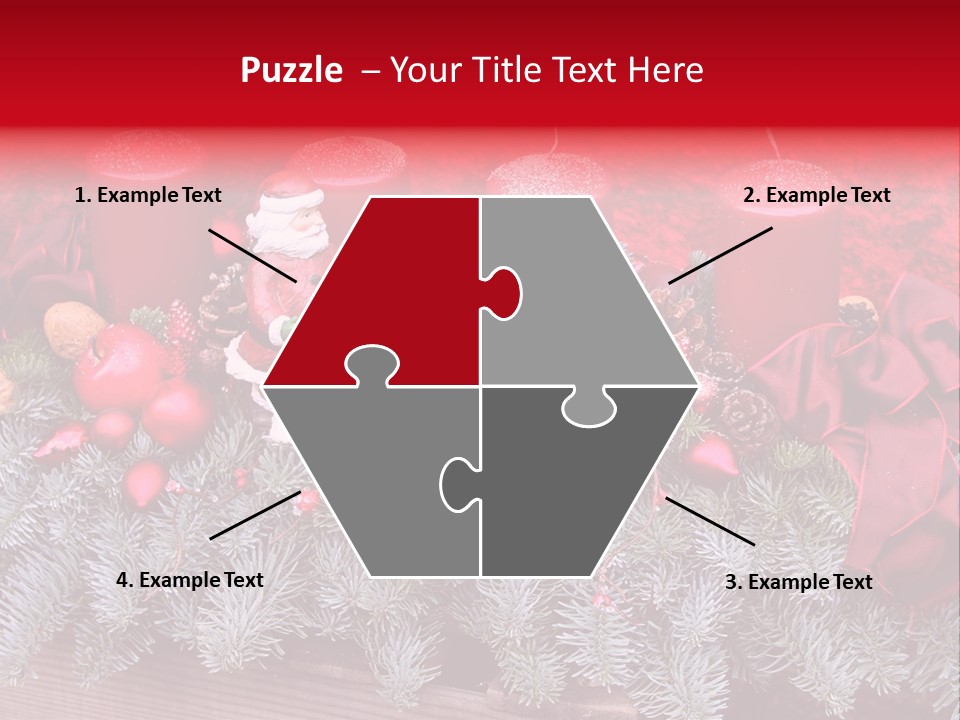 Christmastide Nicholas Candle PowerPoint Template