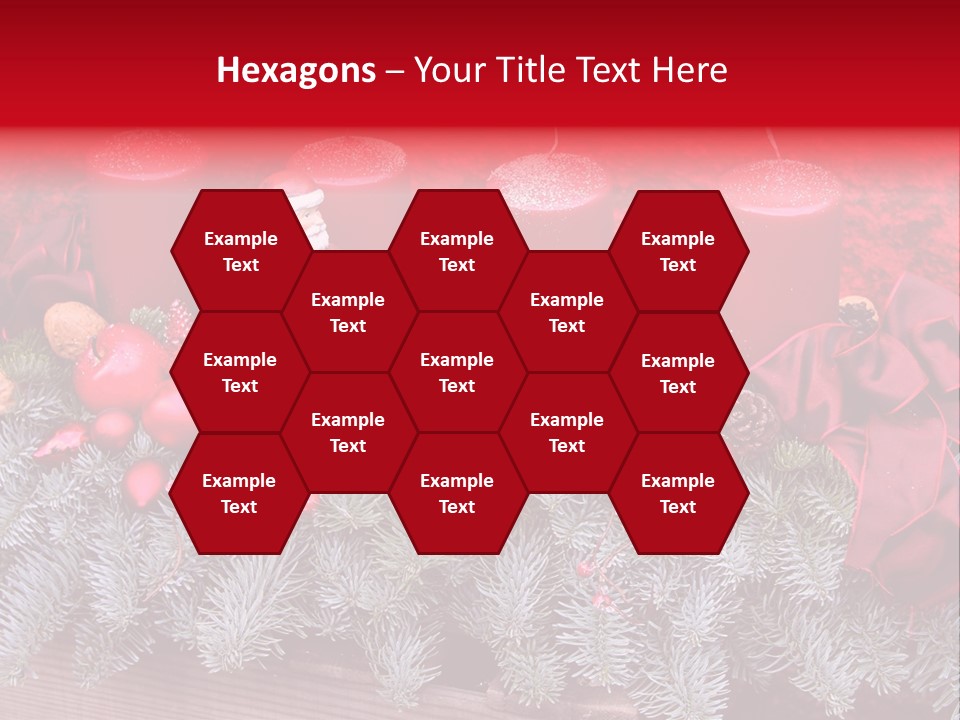 Christmastide Nicholas Candle PowerPoint Template