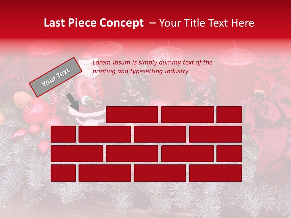 Christmastide Nicholas Candle PowerPoint Template