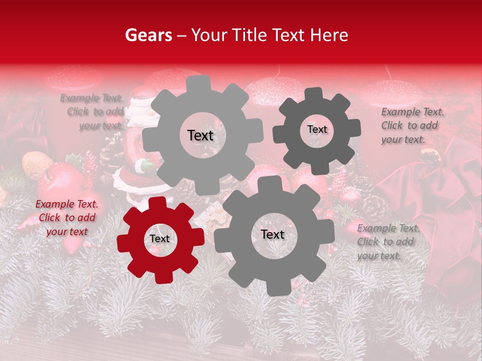 Christmastide Nicholas Candle PowerPoint Template