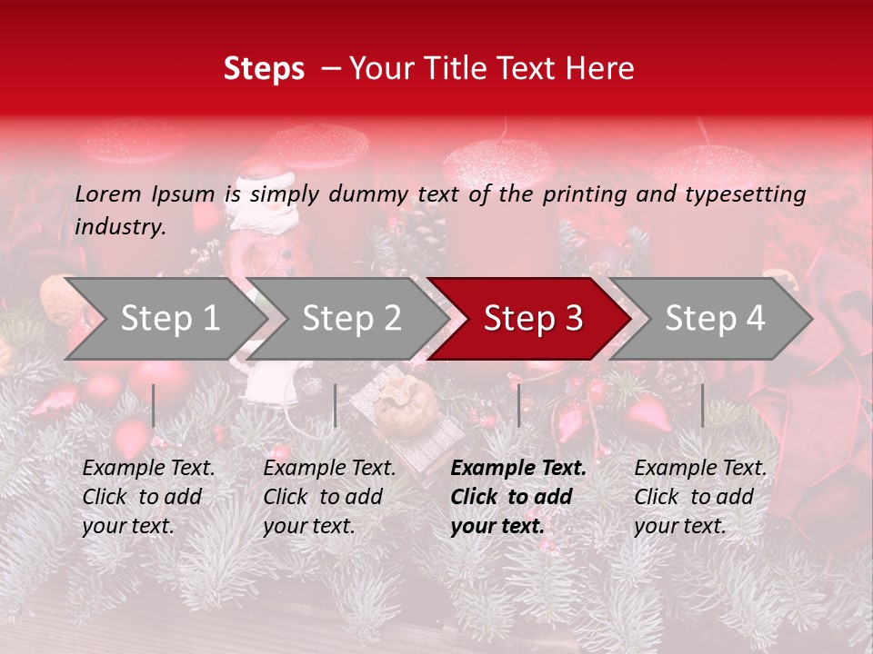 Christmastide Nicholas Candle PowerPoint Template