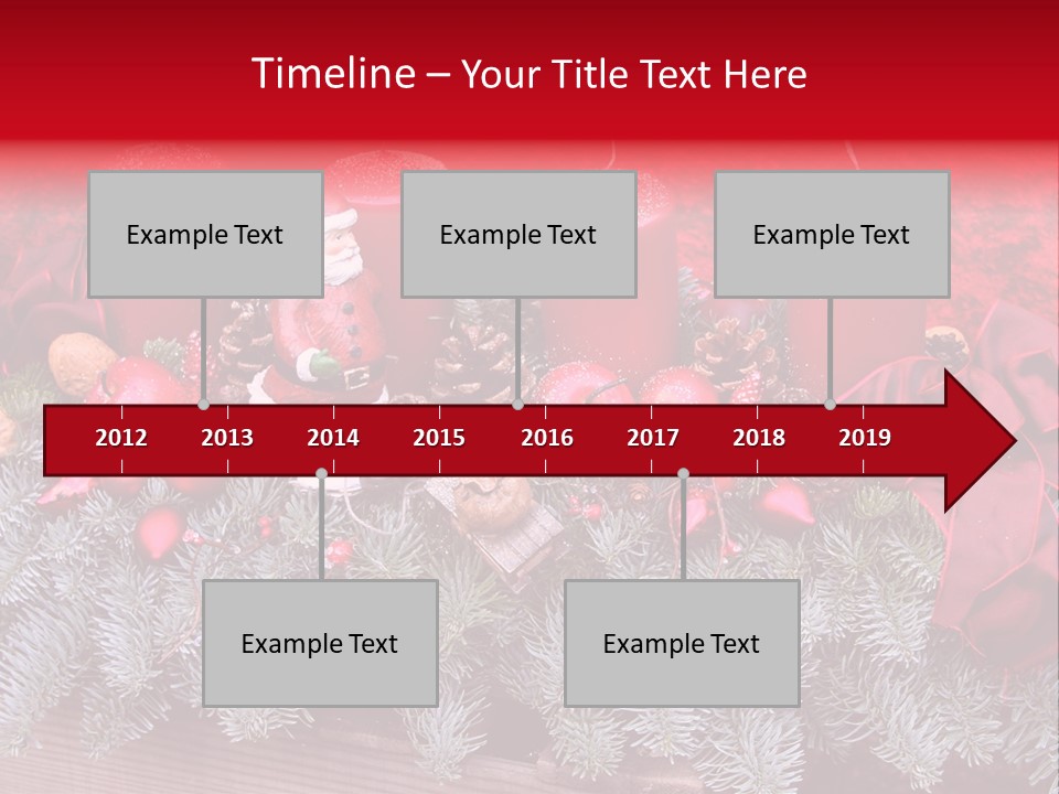 Christmastide Nicholas Candle PowerPoint Template