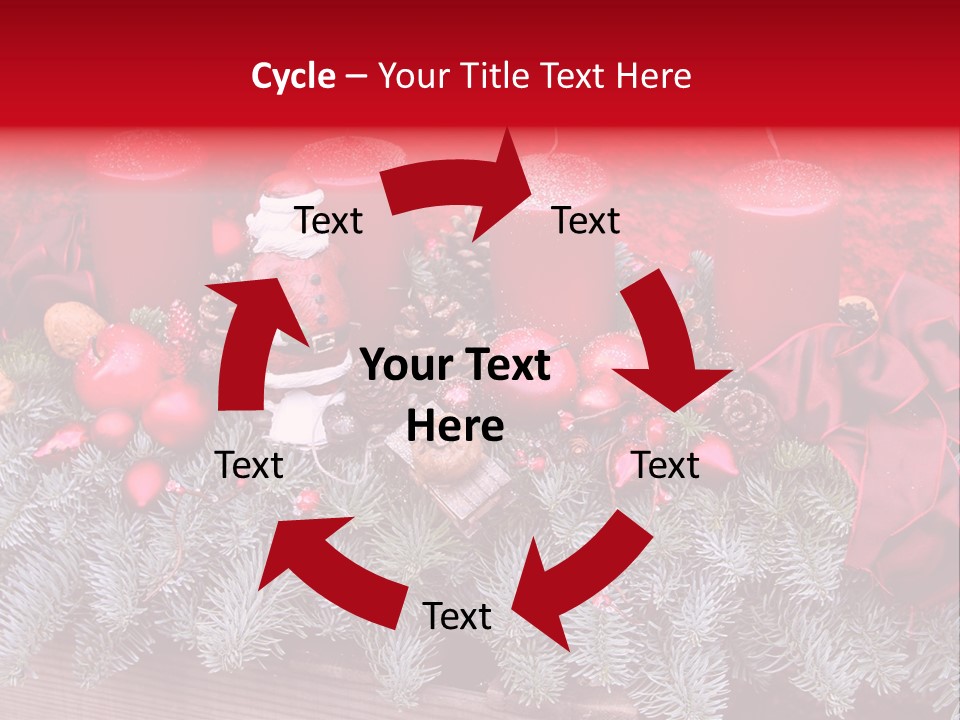 Christmastide Nicholas Candle PowerPoint Template