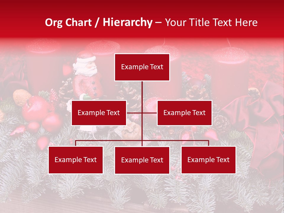 Christmastide Nicholas Candle PowerPoint Template
