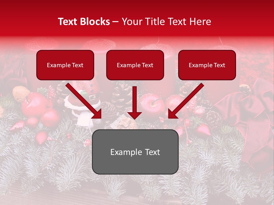 Christmastide Nicholas Candle PowerPoint Template