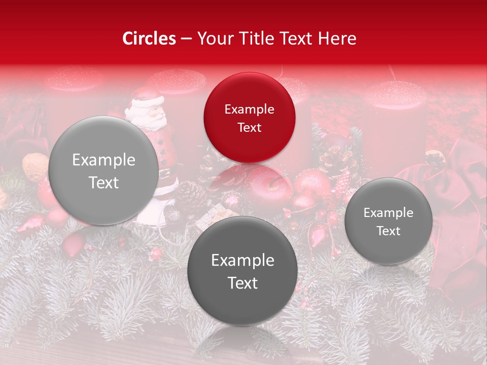 Christmastide Nicholas Candle PowerPoint Template