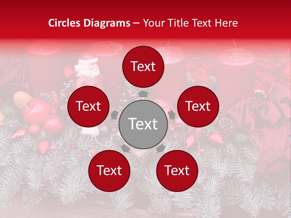 Christmastide Nicholas Candle PowerPoint Template