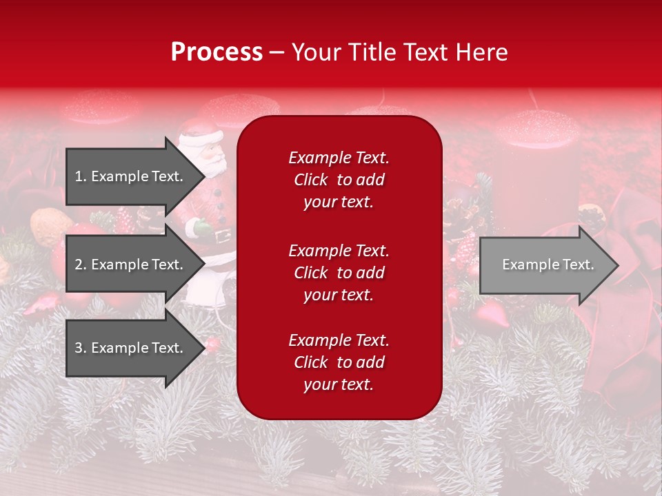 Christmastide Nicholas Candle PowerPoint Template