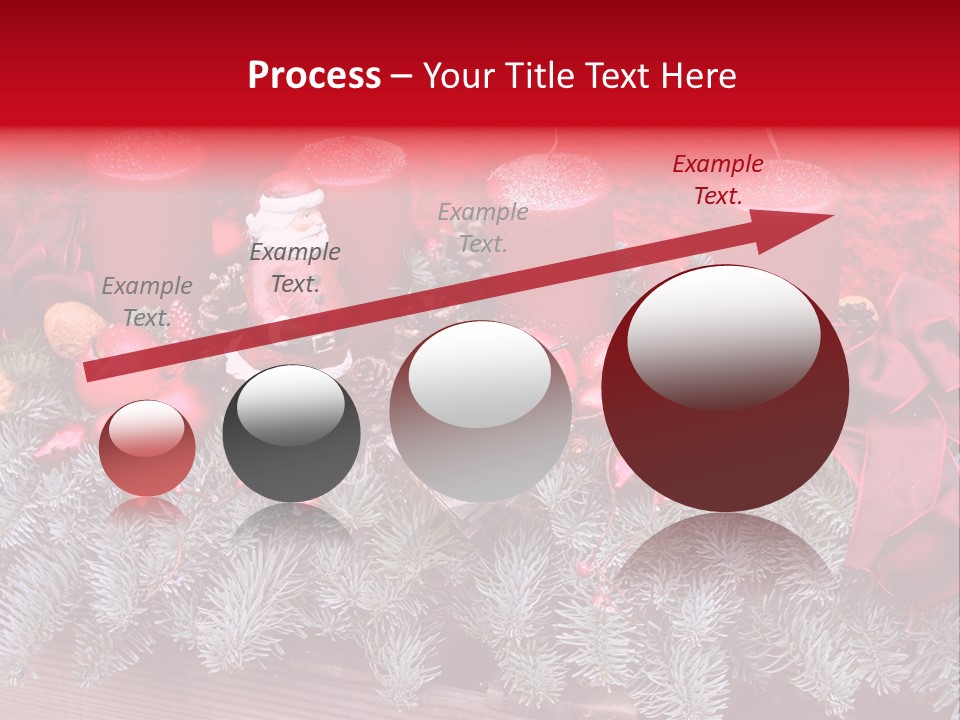 Christmastide Nicholas Candle PowerPoint Template