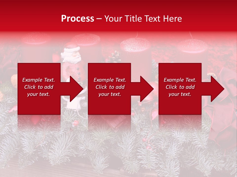 Christmastide Nicholas Candle PowerPoint Template