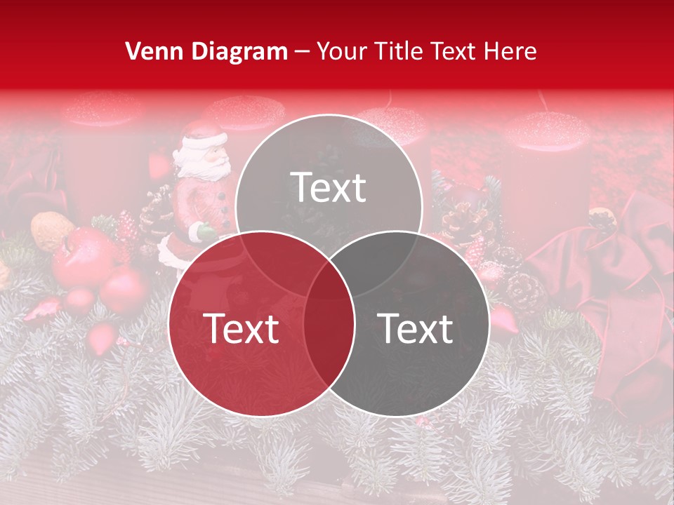 Christmastide Nicholas Candle PowerPoint Template