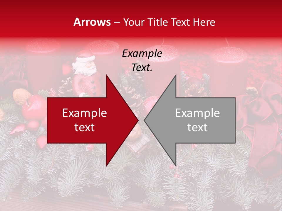 Christmastide Nicholas Candle PowerPoint Template