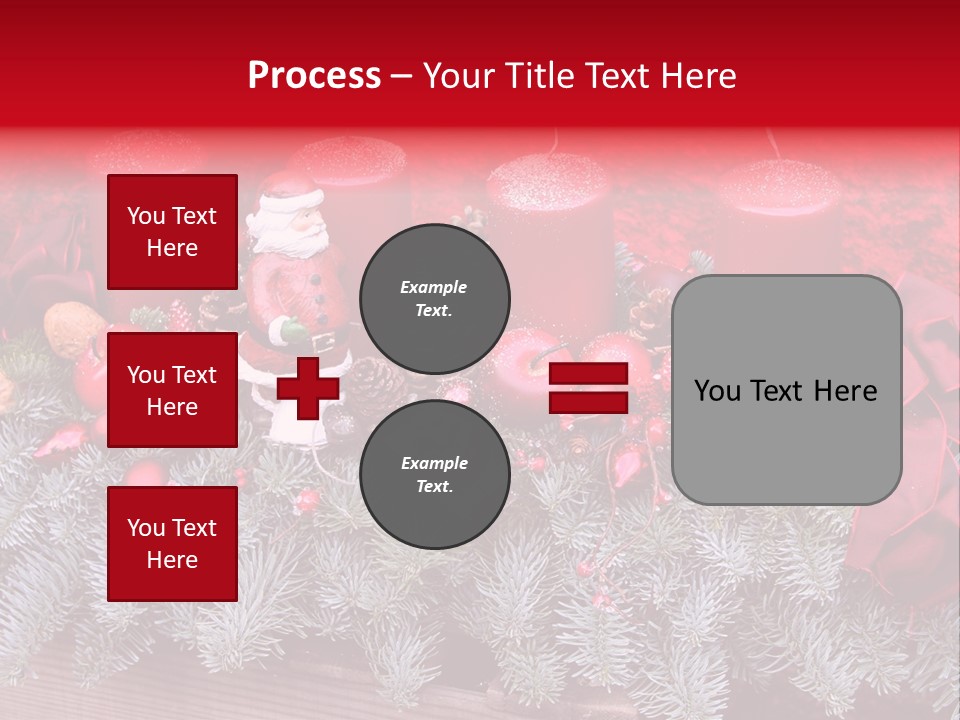 Christmastide Nicholas Candle PowerPoint Template