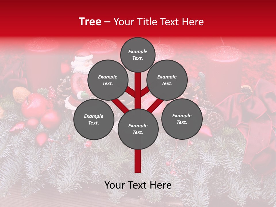 Christmastide Nicholas Candle PowerPoint Template