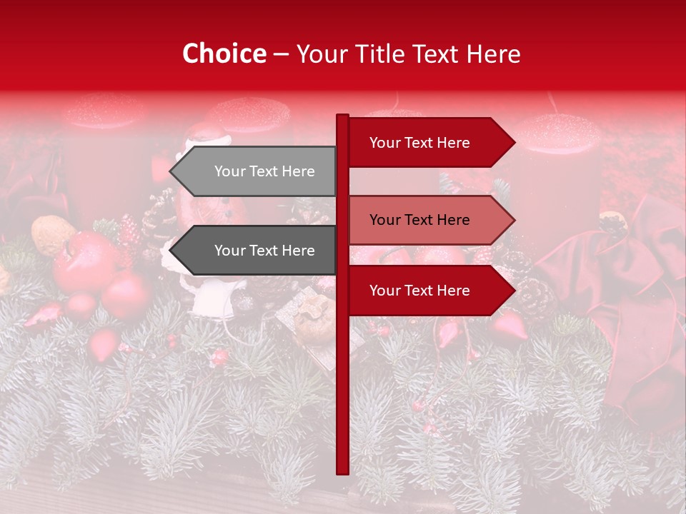 Christmastide Nicholas Candle PowerPoint Template
