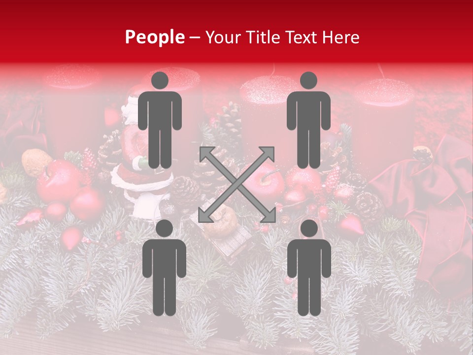Christmastide Nicholas Candle PowerPoint Template