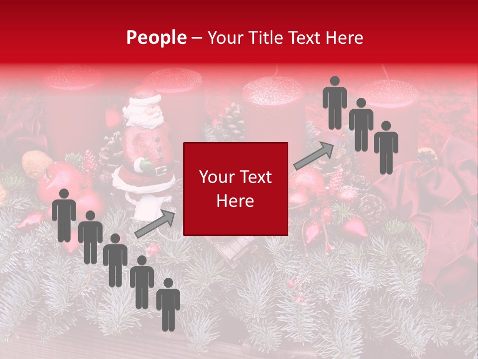 Christmastide Nicholas Candle PowerPoint Template