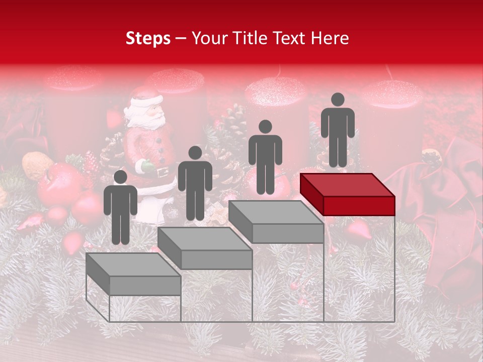 Christmastide Nicholas Candle PowerPoint Template