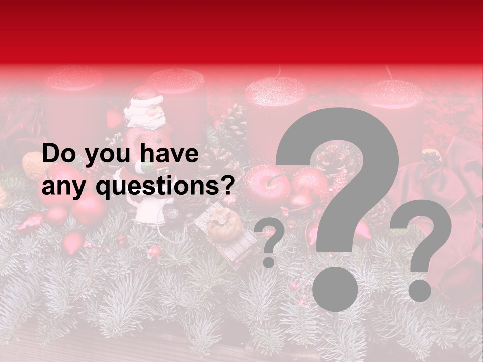 Christmastide Nicholas Candle PowerPoint Template