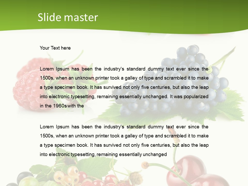 Cherry Set Organic PowerPoint Template