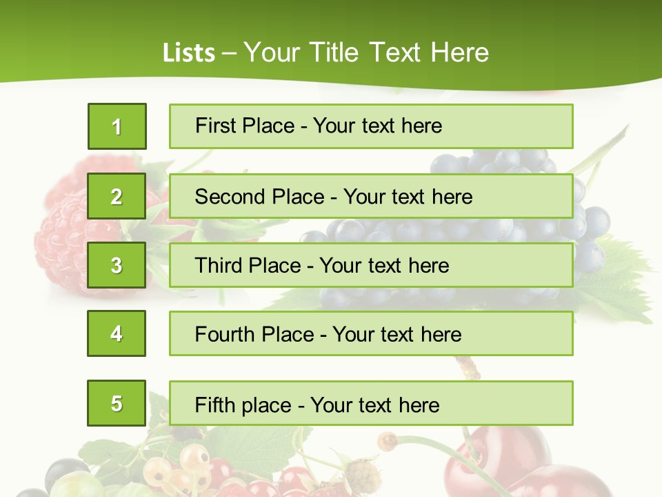 Cherry Set Organic PowerPoint Template