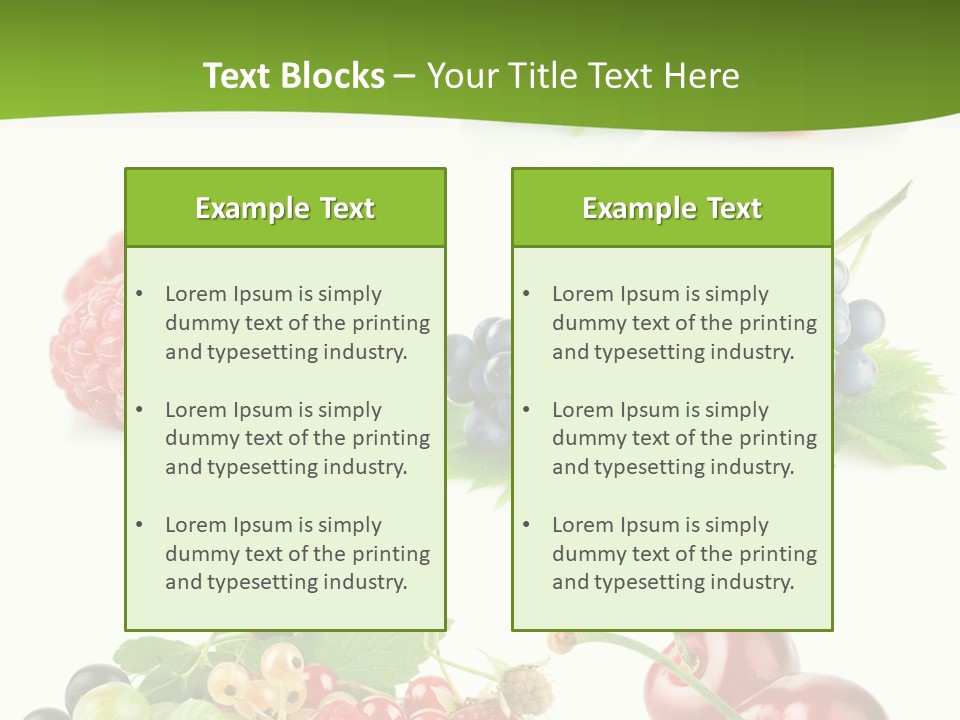 Cherry Set Organic PowerPoint Template