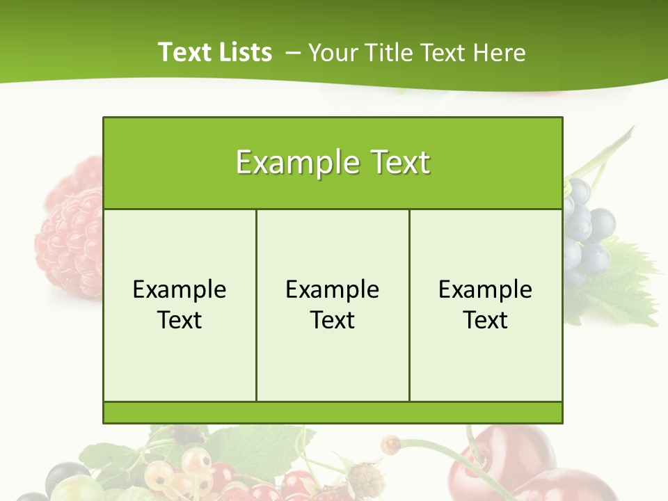 Cherry Set Organic PowerPoint Template
