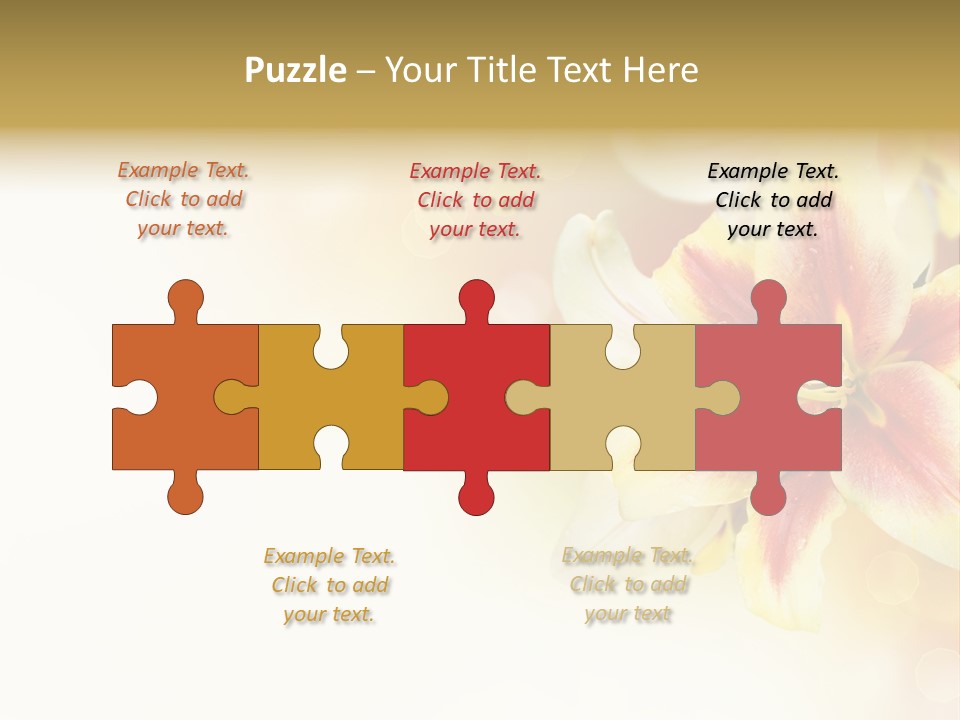 Sunny Summer Bouquet PowerPoint Template