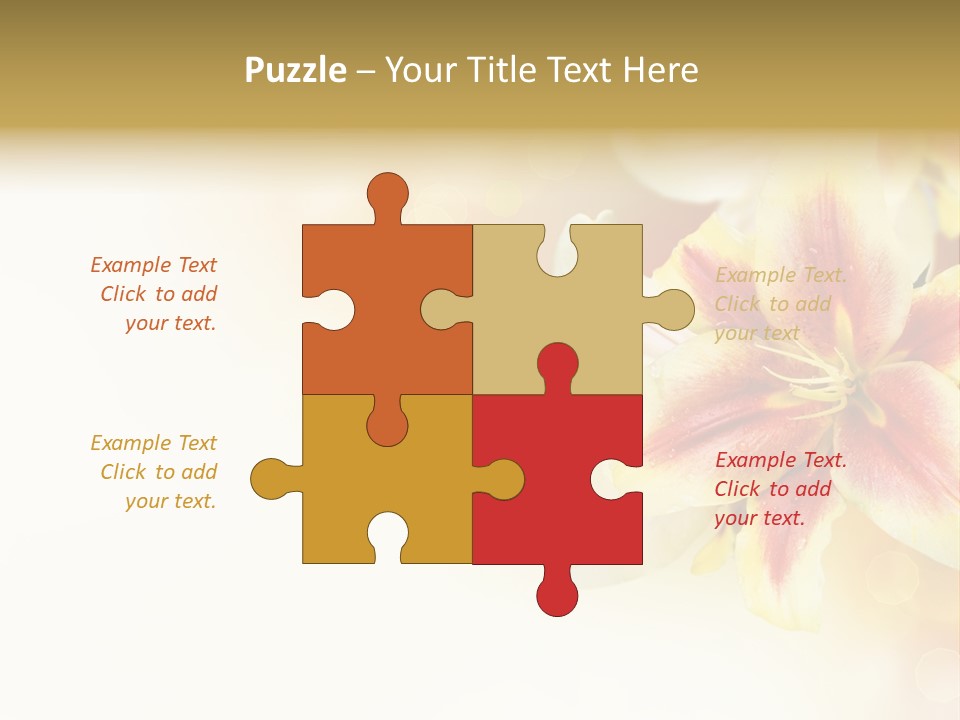 Sunny Summer Bouquet PowerPoint Template