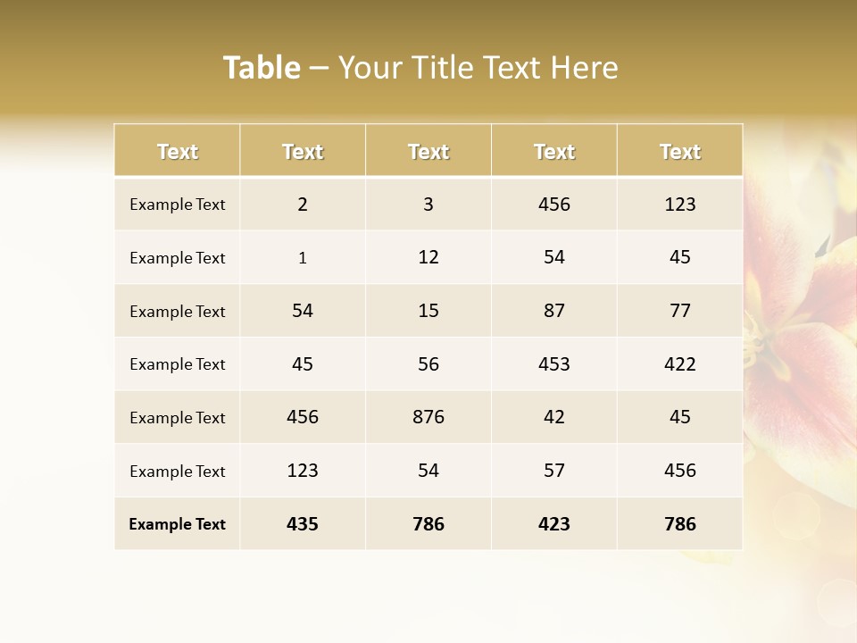 Sunny Summer Bouquet PowerPoint Template