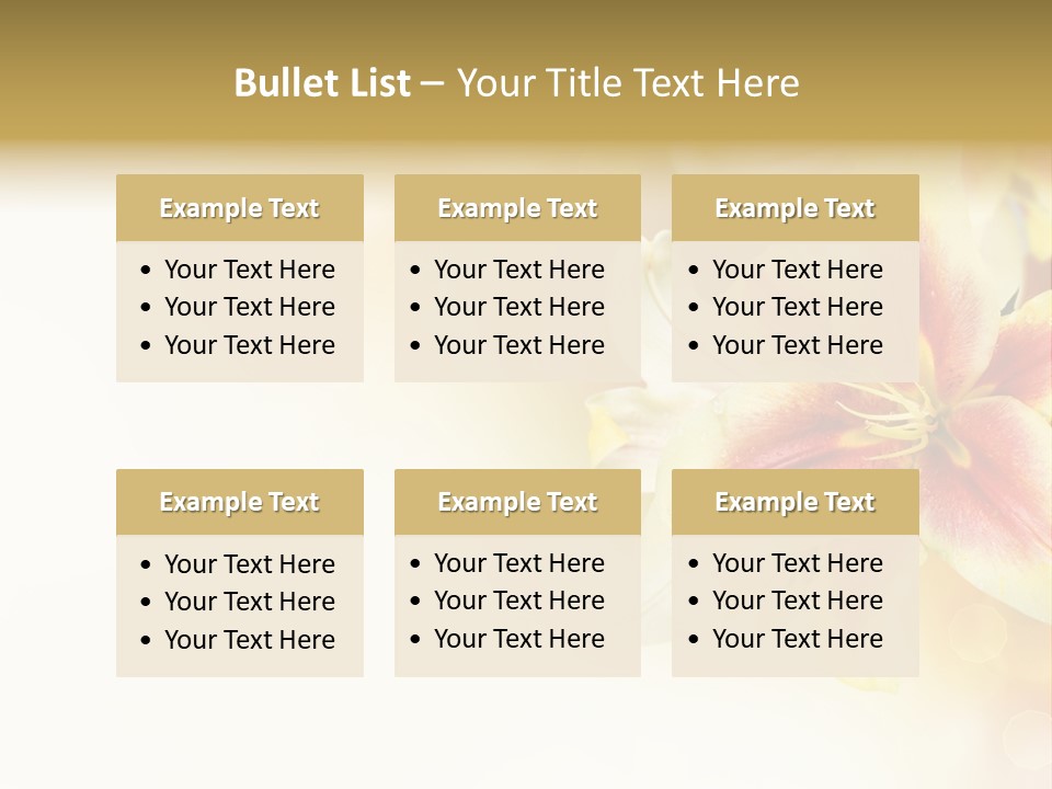 Sunny Summer Bouquet PowerPoint Template