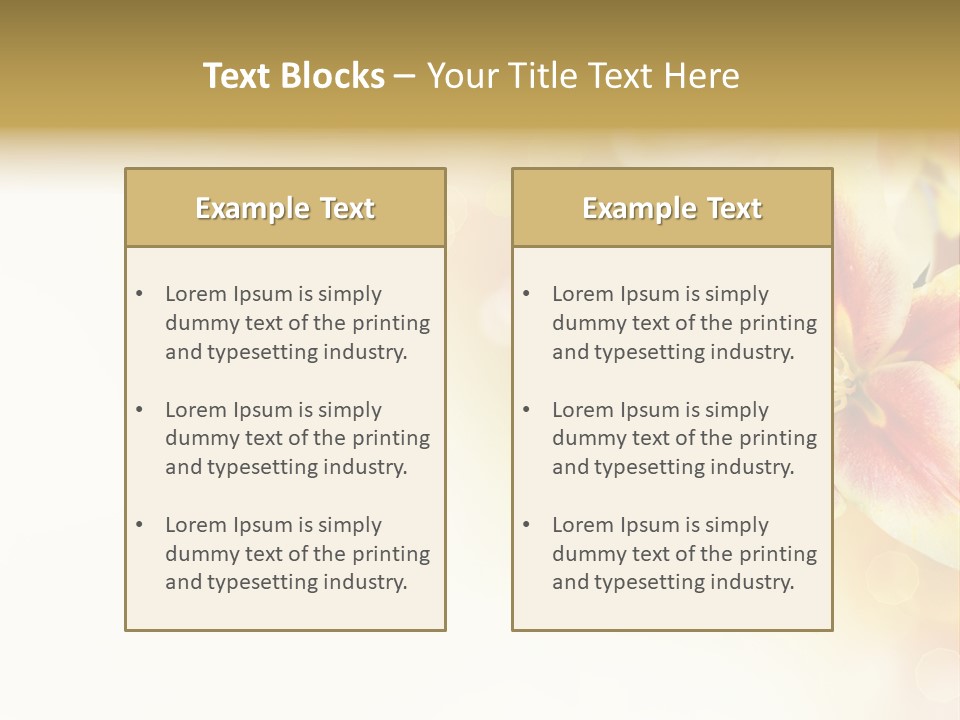 Sunny Summer Bouquet PowerPoint Template
