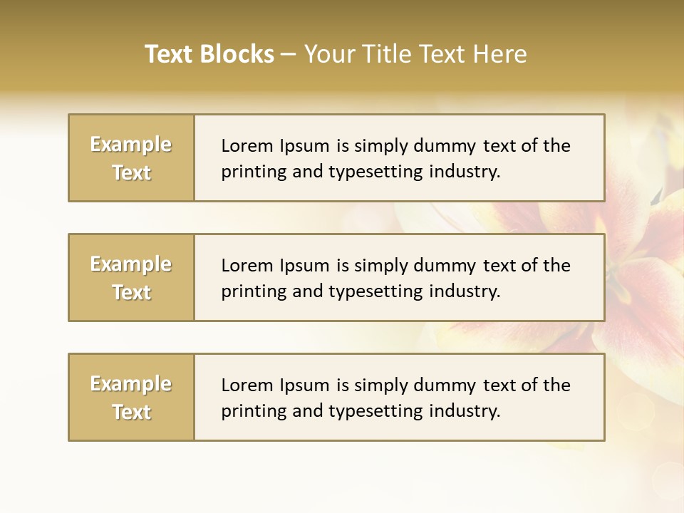 Sunny Summer Bouquet PowerPoint Template