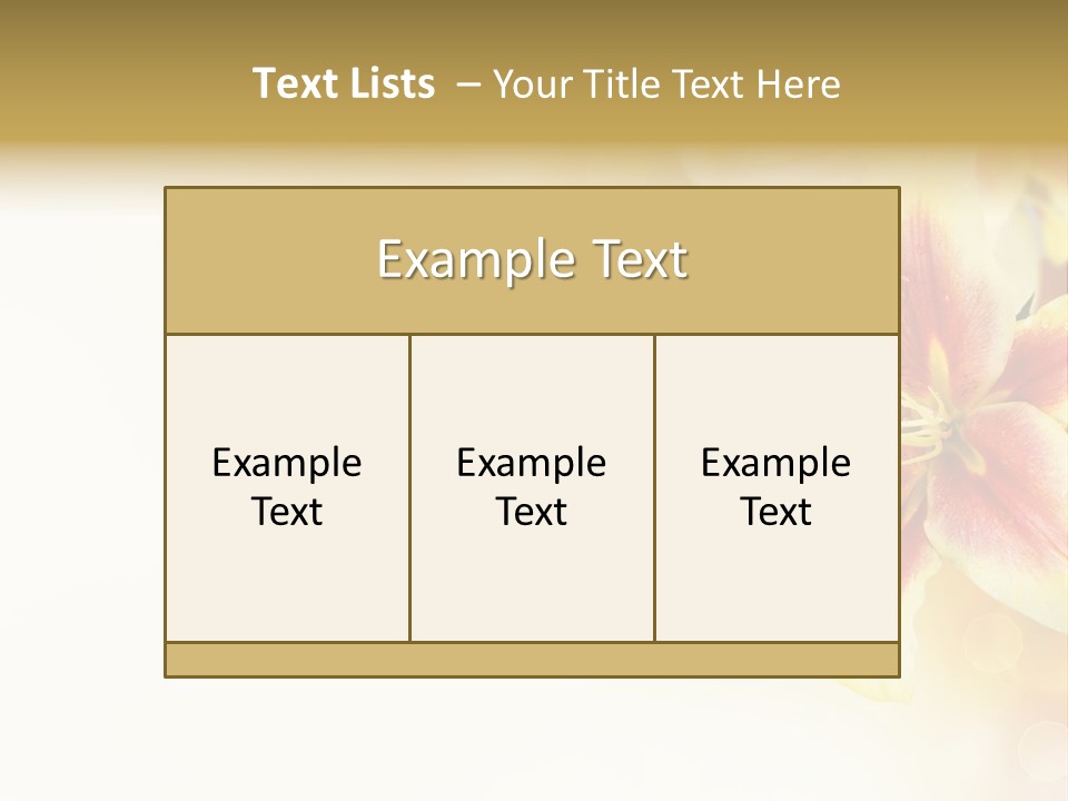 Sunny Summer Bouquet PowerPoint Template