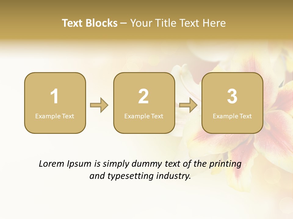 Sunny Summer Bouquet PowerPoint Template