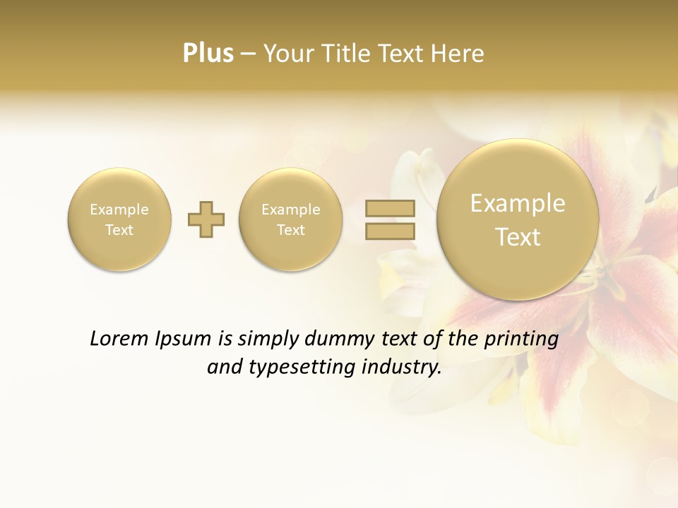 Sunny Summer Bouquet PowerPoint Template