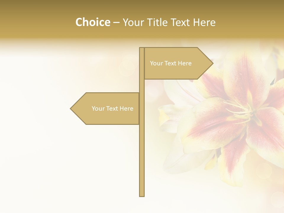 Sunny Summer Bouquet PowerPoint Template