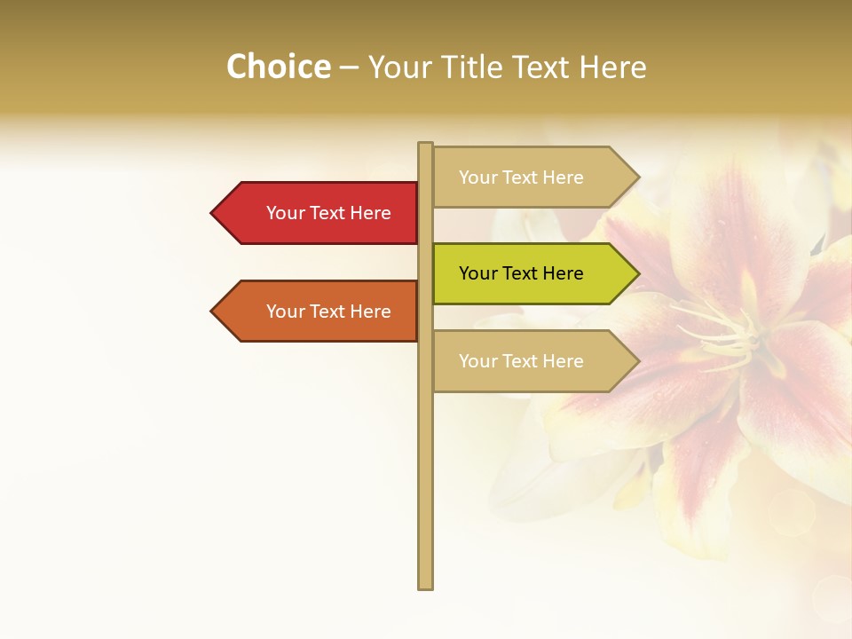 Sunny Summer Bouquet PowerPoint Template