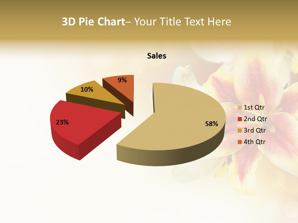 Sunny Summer Bouquet PowerPoint Template