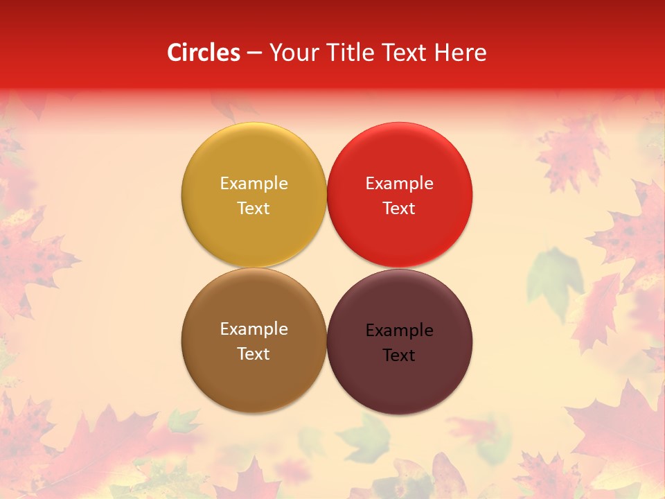 Art Natural Red PowerPoint Template