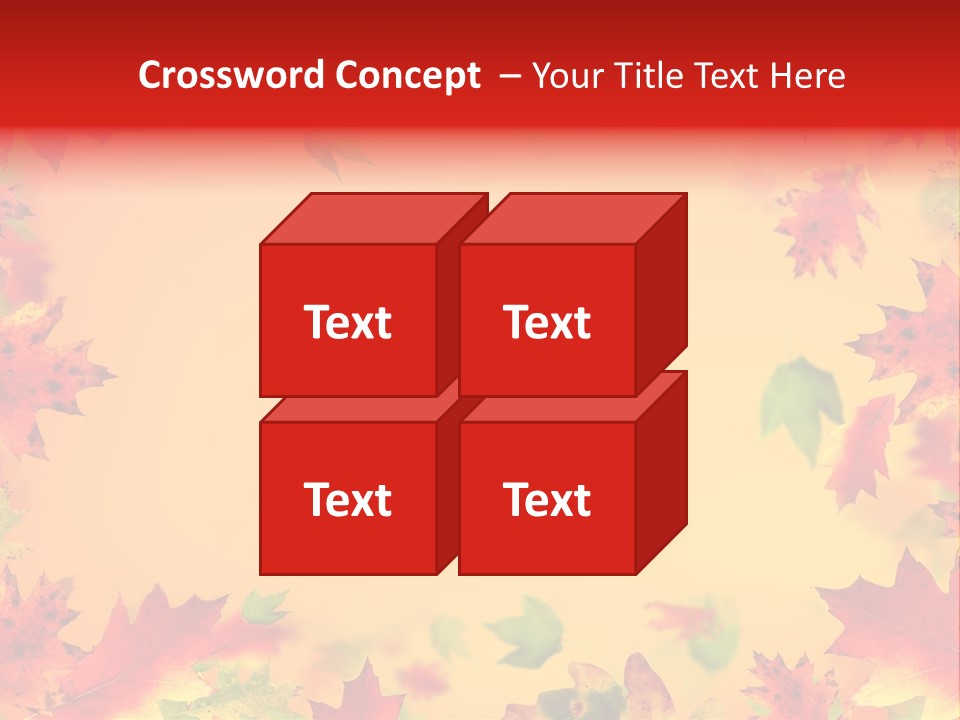 Art Natural Red PowerPoint Template