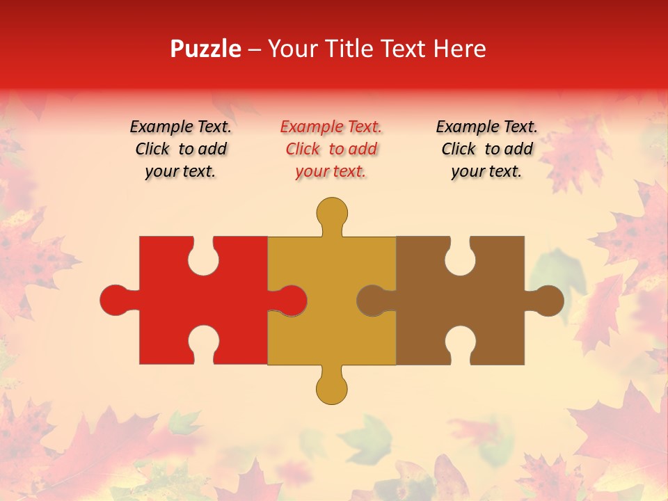 Art Natural Red PowerPoint Template