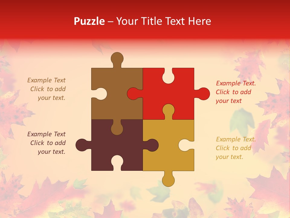 Art Natural Red PowerPoint Template