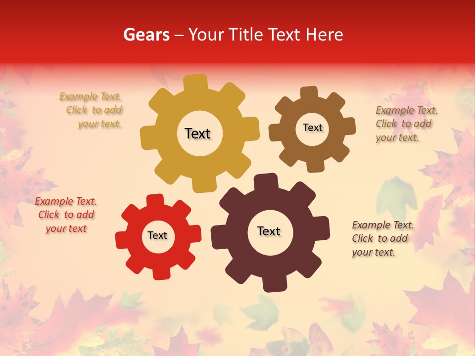 Art Natural Red PowerPoint Template