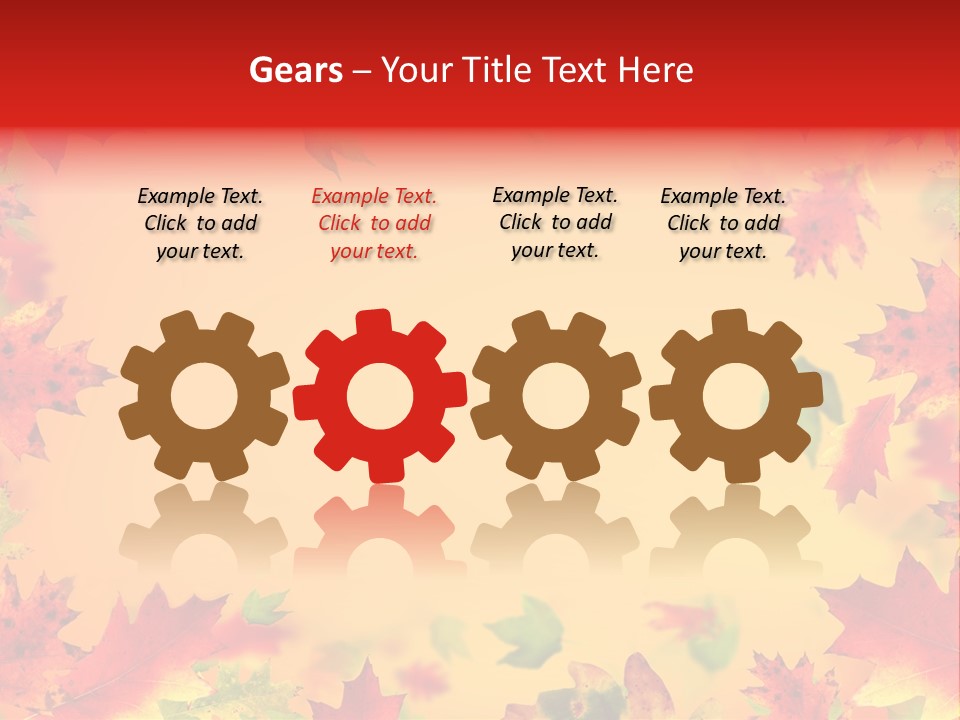 Art Natural Red PowerPoint Template