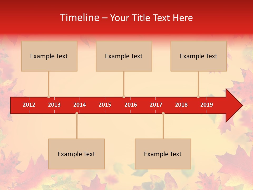 Art Natural Red PowerPoint Template